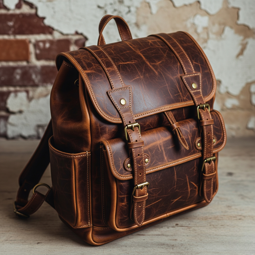 Vintage style leather backpacks: timeless craftsmanship meets everyday utility