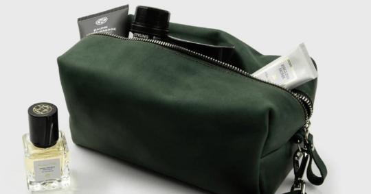Travel in style: leather makeup bags