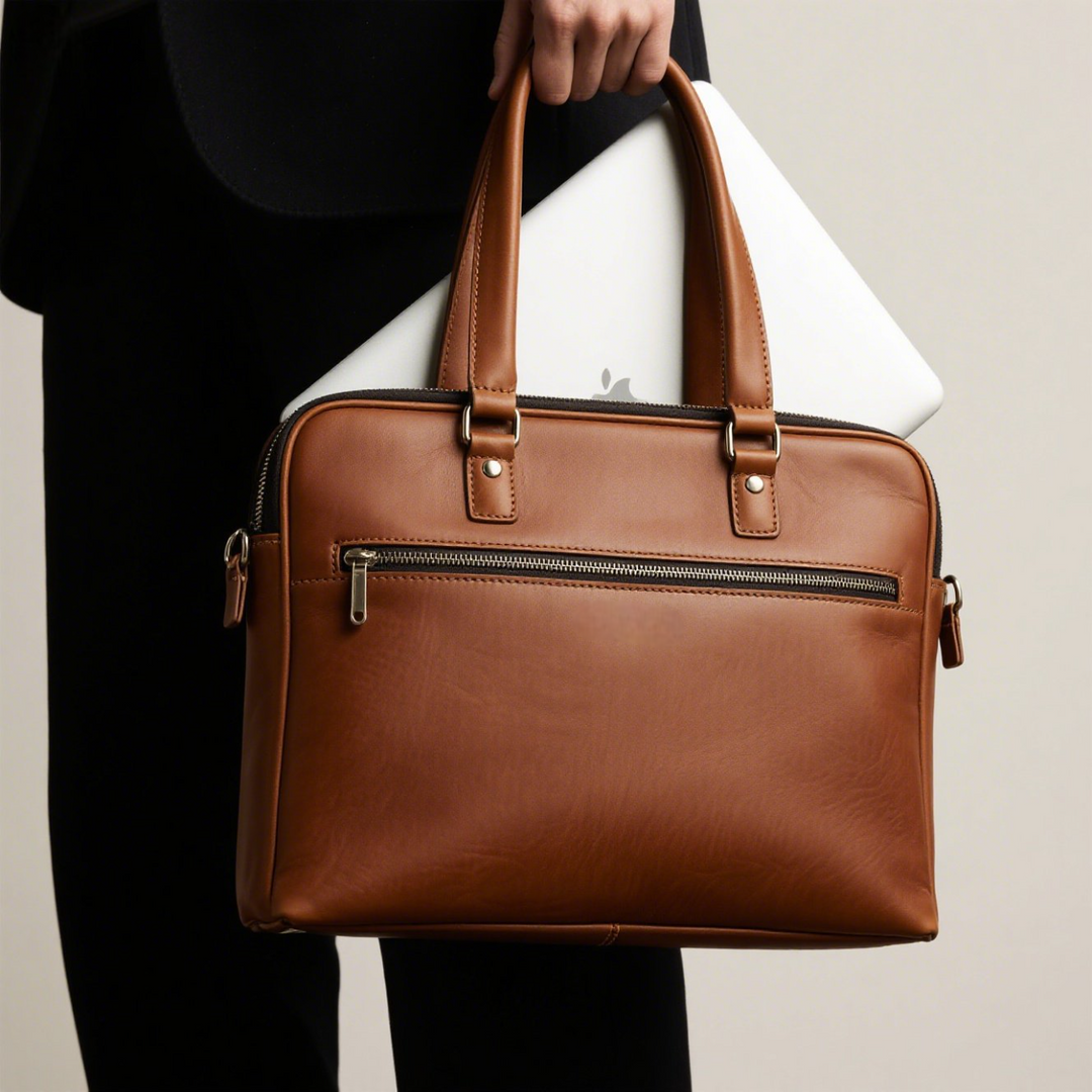 Slim vs spacious: which leather laptop bag style suits your workflow?