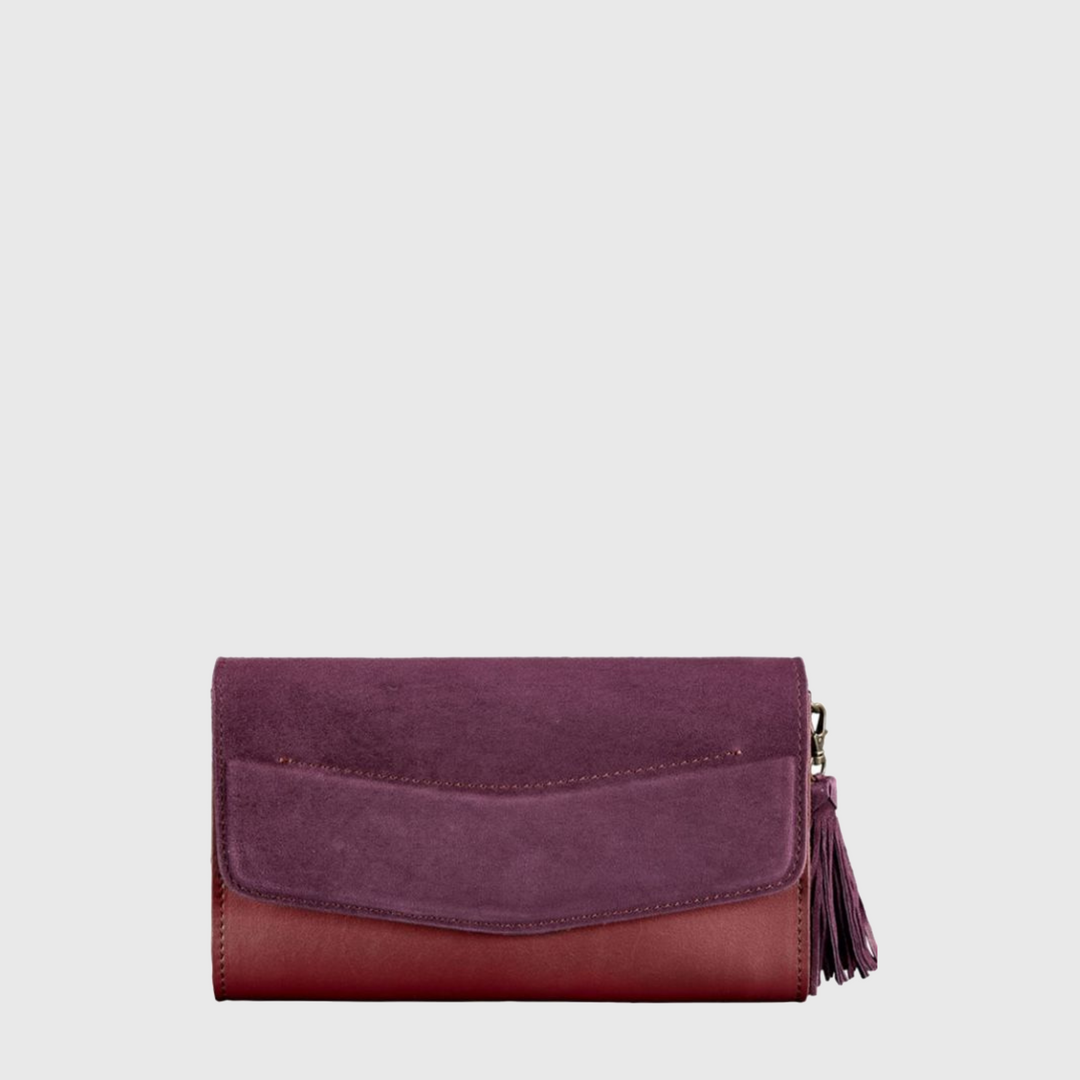 Leather women bag clatch