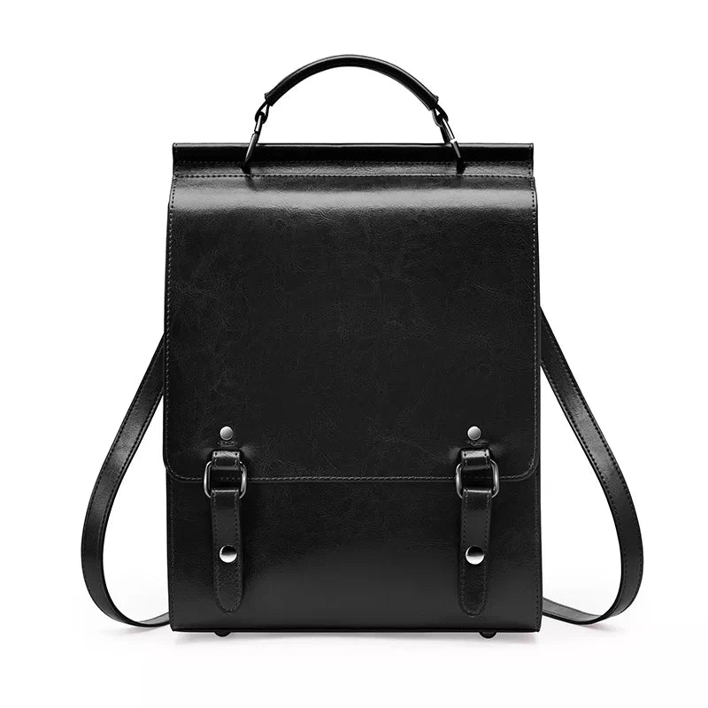 Chic leather backpack purse for women