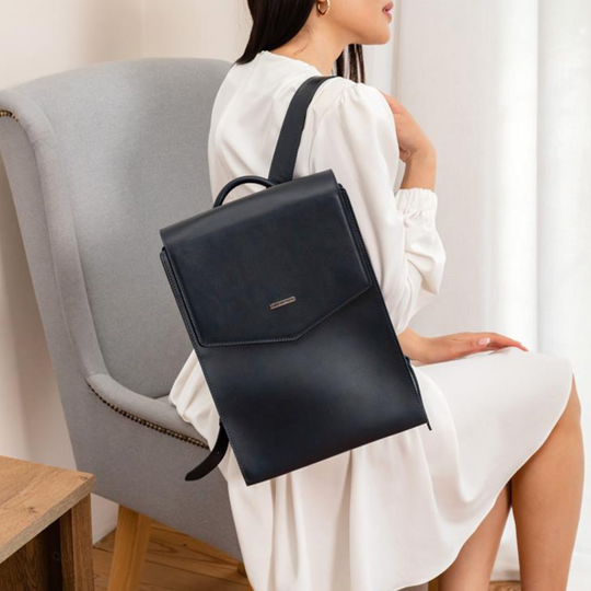 mens designer leather backpack