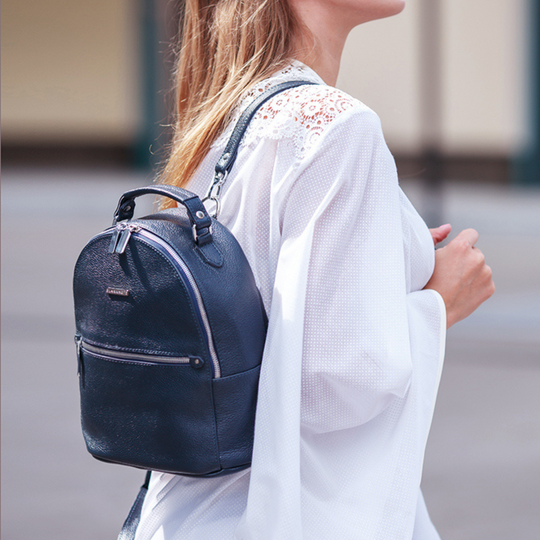 designer leather womens backpack