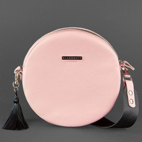 Small Basic Unique Designer Women's Round Leather Handbag - Leather Purse Backpack
