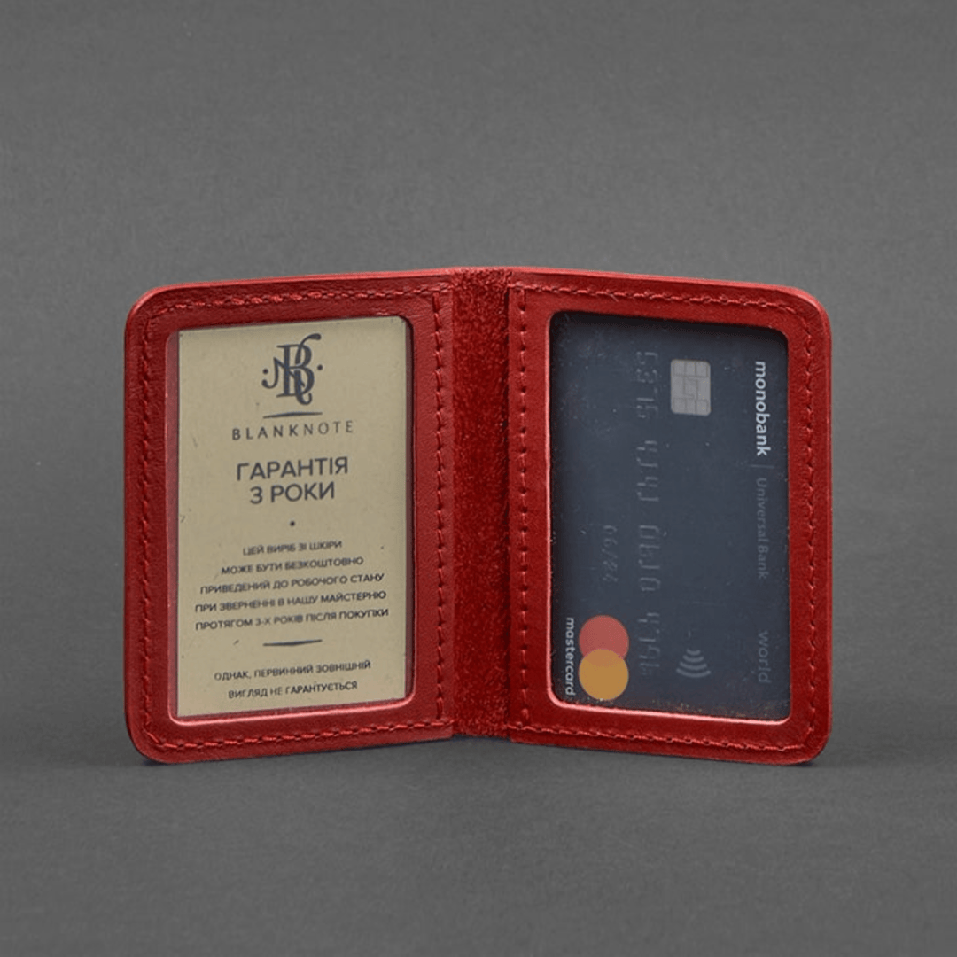 Slim leather cover for ID and driver's license