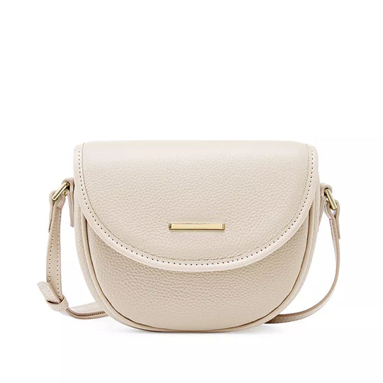 Elegant stylish Leather Crossbody Saddle Bag for Ladies - Leather Purse Backpack