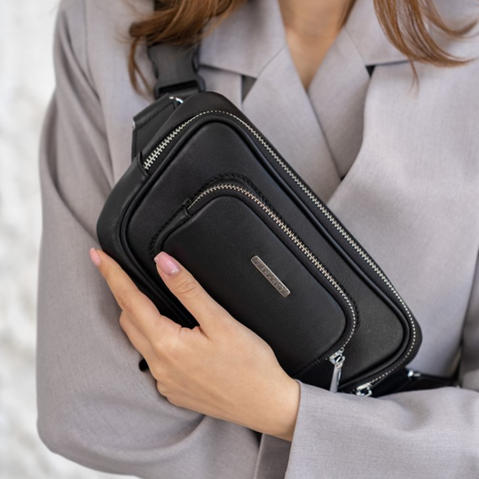 Designer Luxury Fashionable Leather Chest Belt Bag High Quality - Leather Purse Backpack