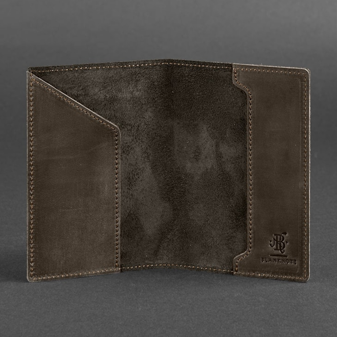 real leather passport cover
