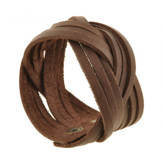 womens brown leather bracelet