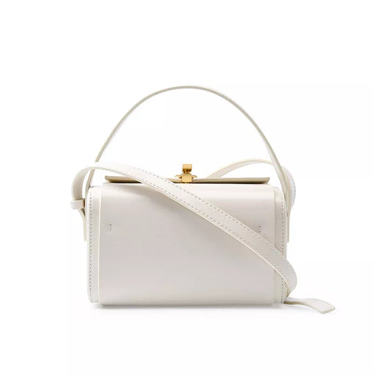 Luxury leather shoulder bags with distinctive handles