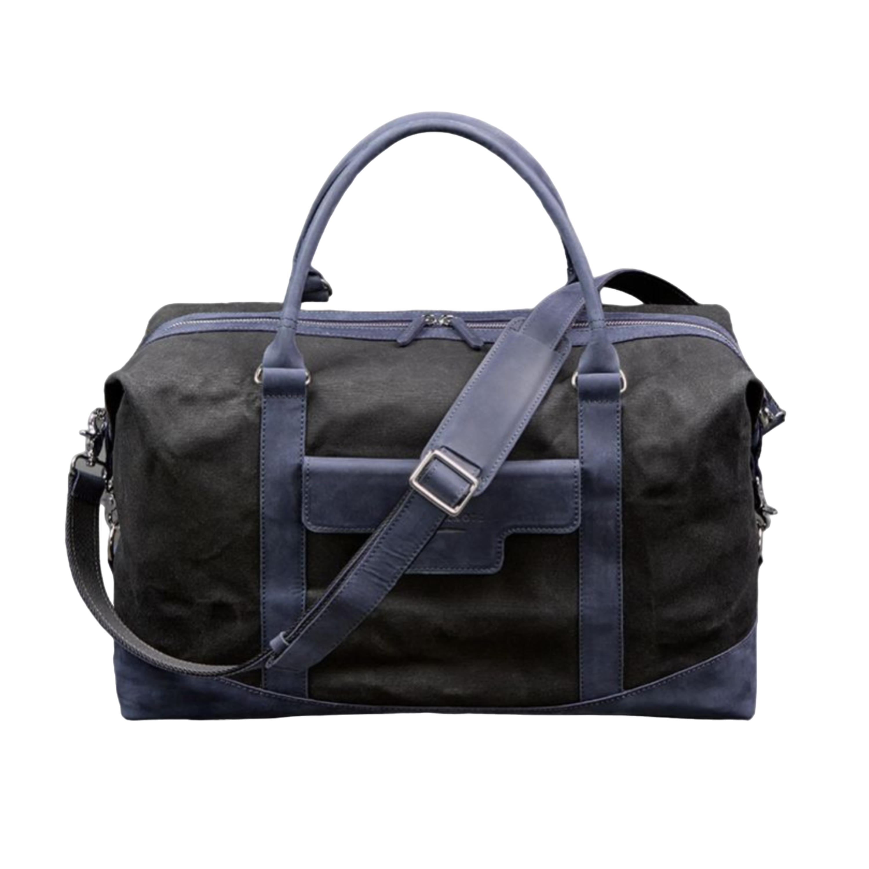Formal Travel Bag In Canvas and Natural Leather - Leather Purse Backpack