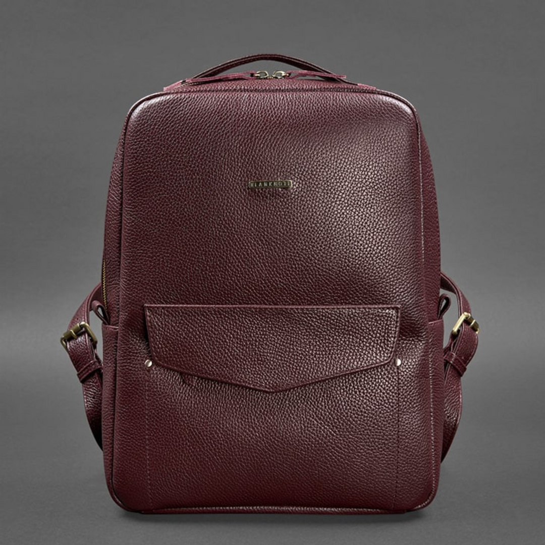 womens leather backpack laptop