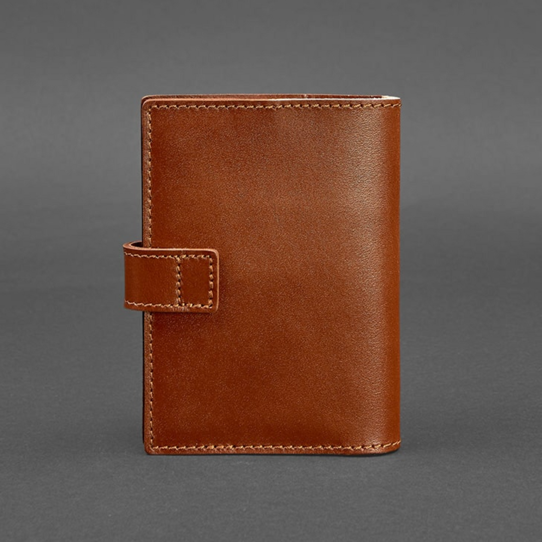 Custom leather passport folder