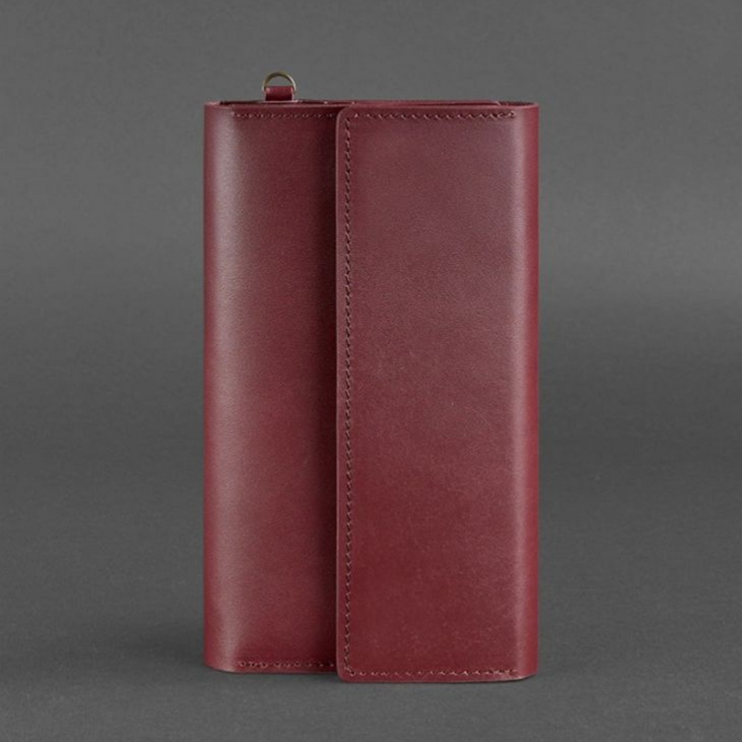 long leather wallet mens