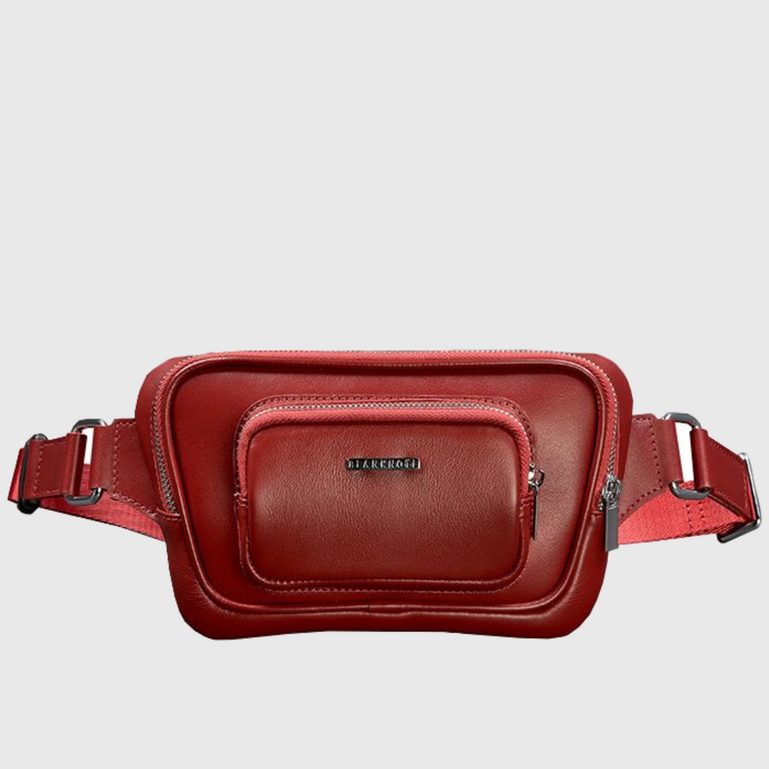 leather chest bag