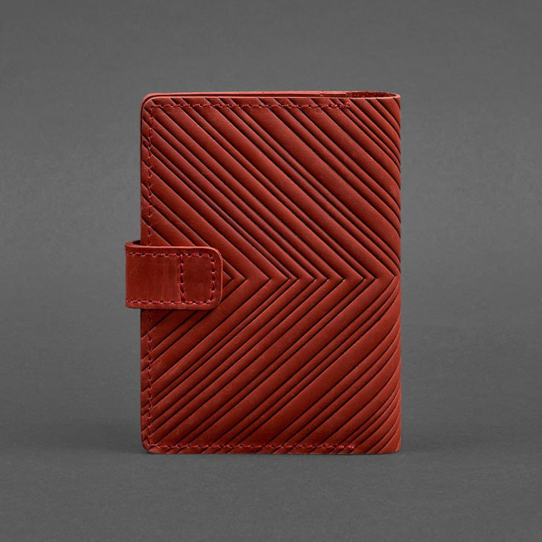personalised passport cover leather