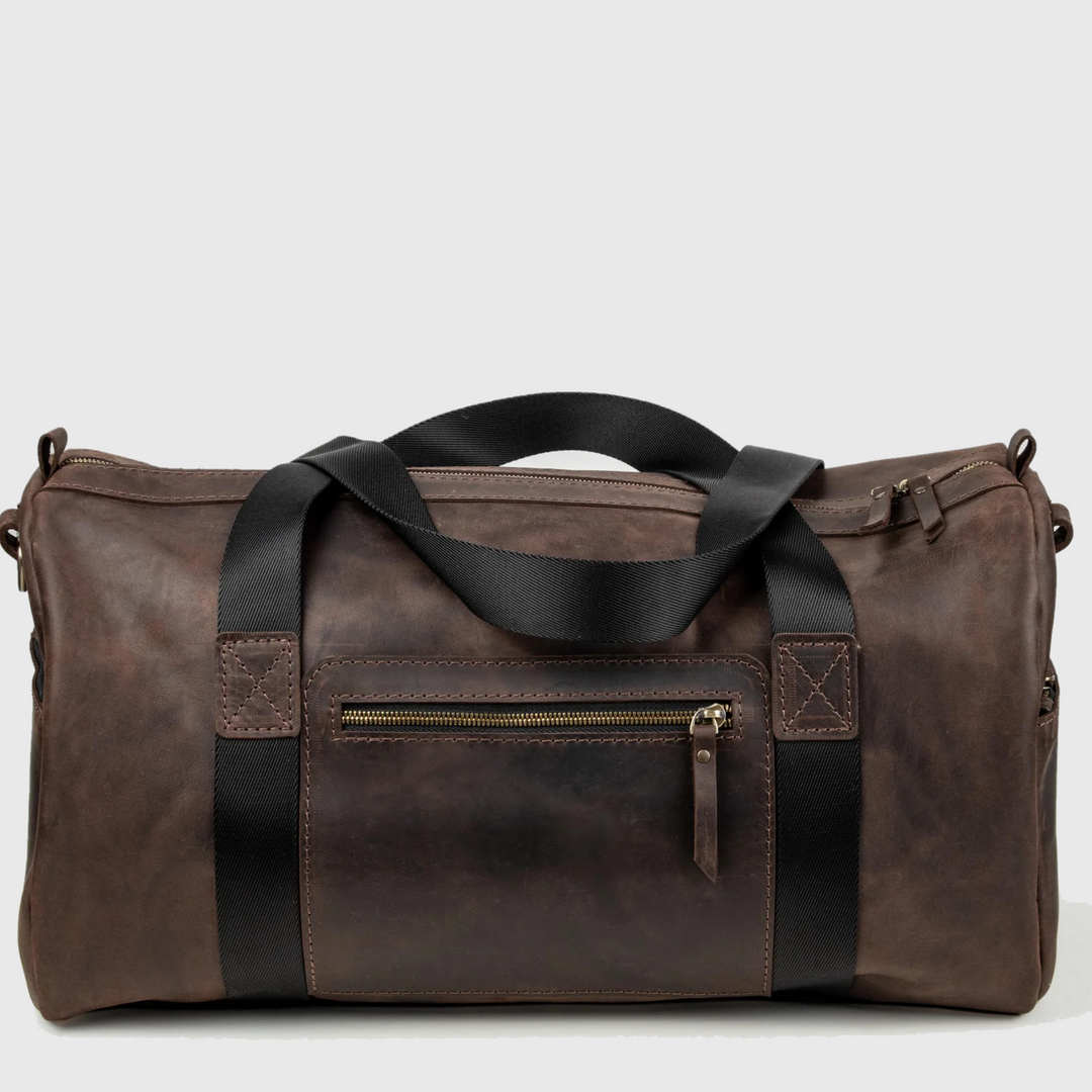 leather travel bag for men