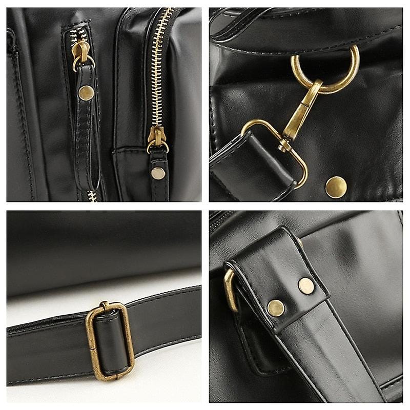 Elegant and trendy vegan leather weekend duffle
