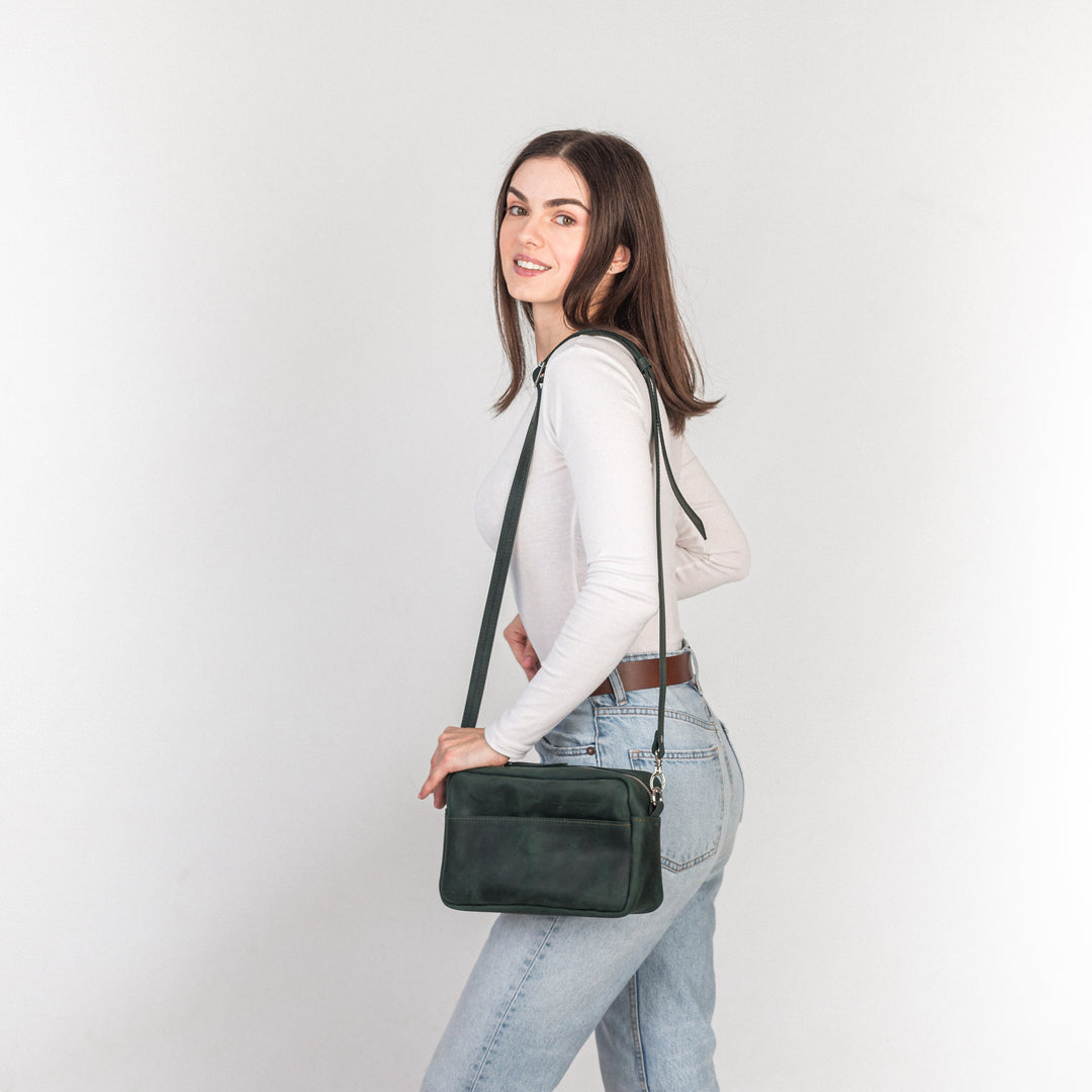 TOASTE BAG - Green - Leather Purse Backpack