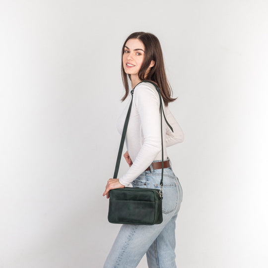 TOASTE BAG - Green - Leather Purse Backpack