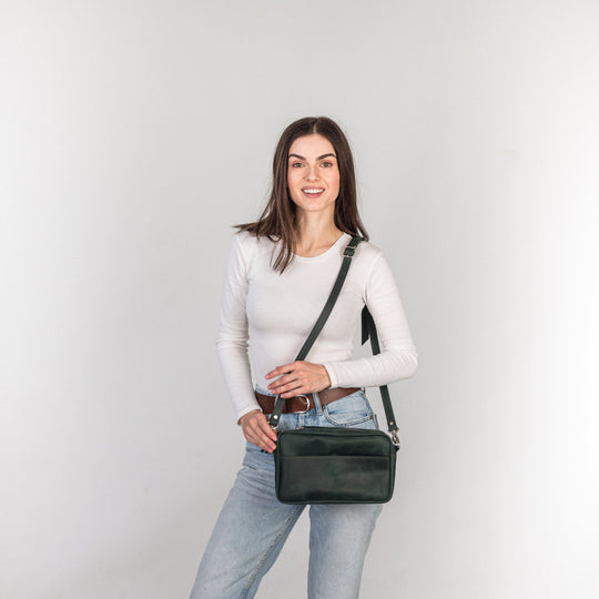 TOASTE BAG - Green - Leather Purse Backpack