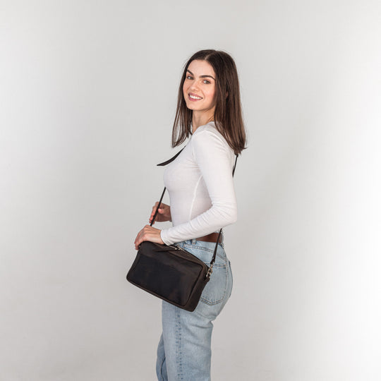 TOASTE BAG - Dark Brown - Leather Purse Backpack