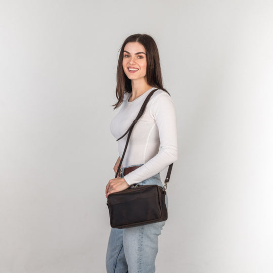 TOASTE BAG - Dark Brown - Leather Purse Backpack