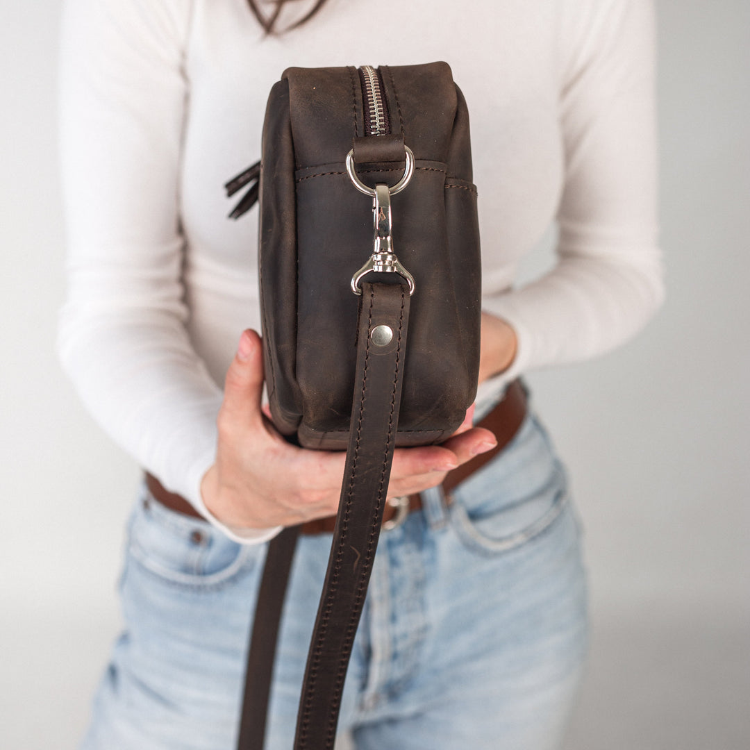 TOASTE BAG - Dark Brown - Leather Purse Backpack