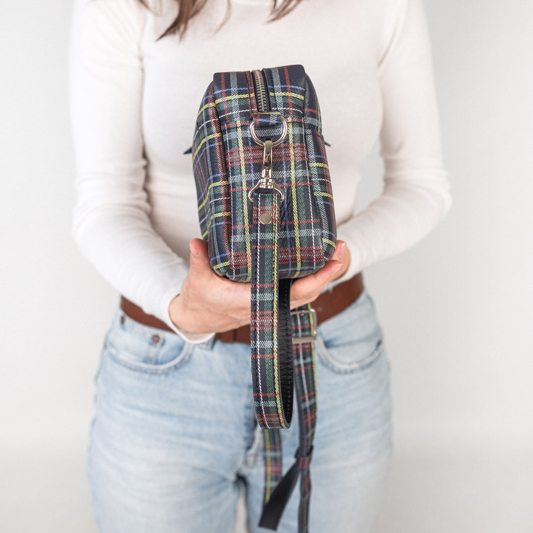 TOASTER BAG - Plaid - Leather Purse Backpack