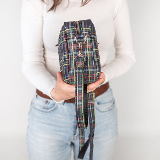 TOASTER BAG - Plaid - Leather Purse Backpack
