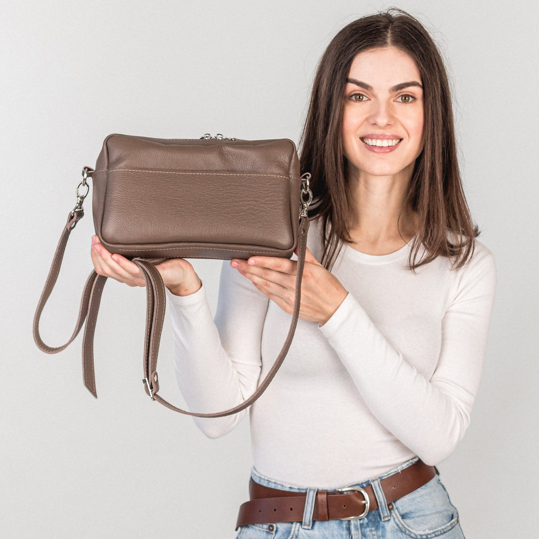TOASTE BAG - Latte - Leather Purse Backpack