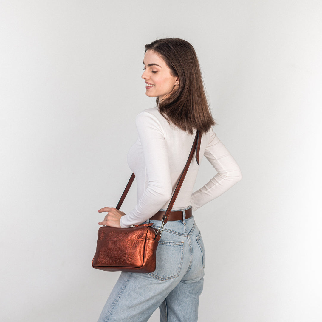 TOASTE BAG - Bronze - Leather Purse Backpack