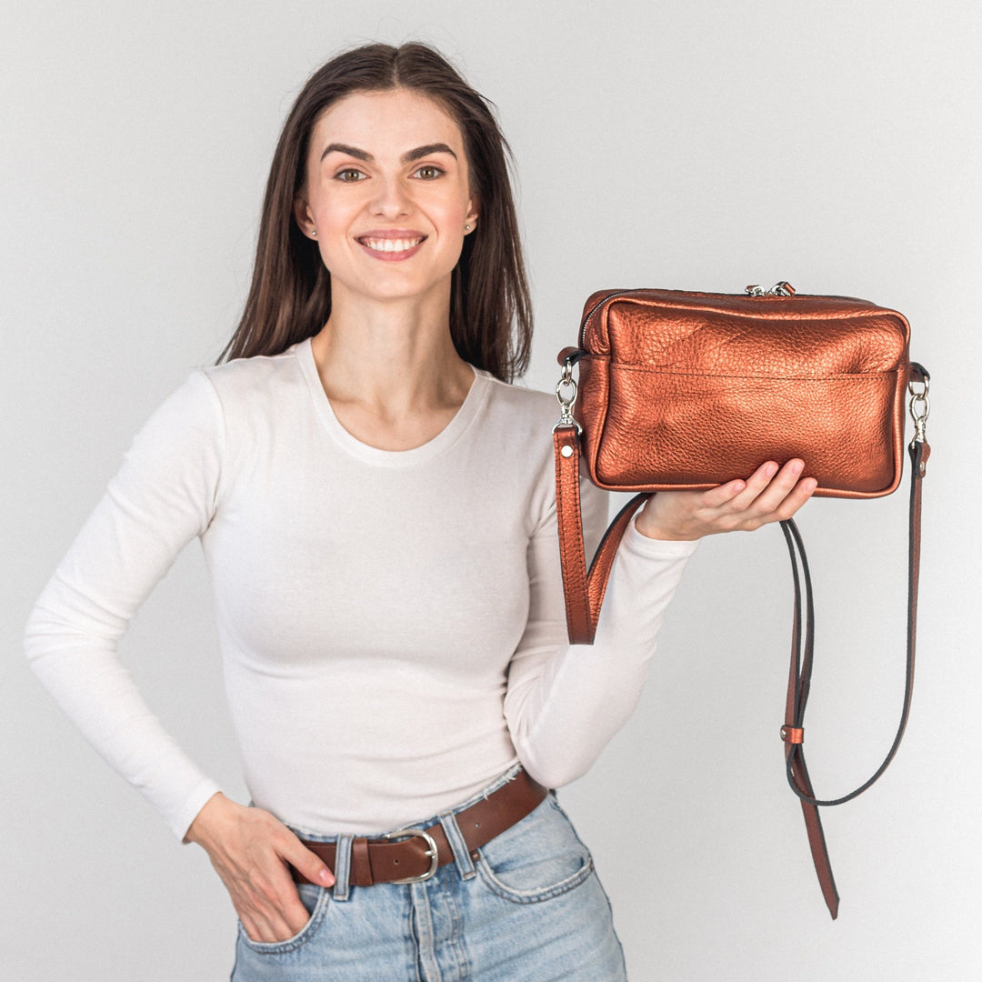 TOASTE BAG - Bronze - Leather Purse Backpack