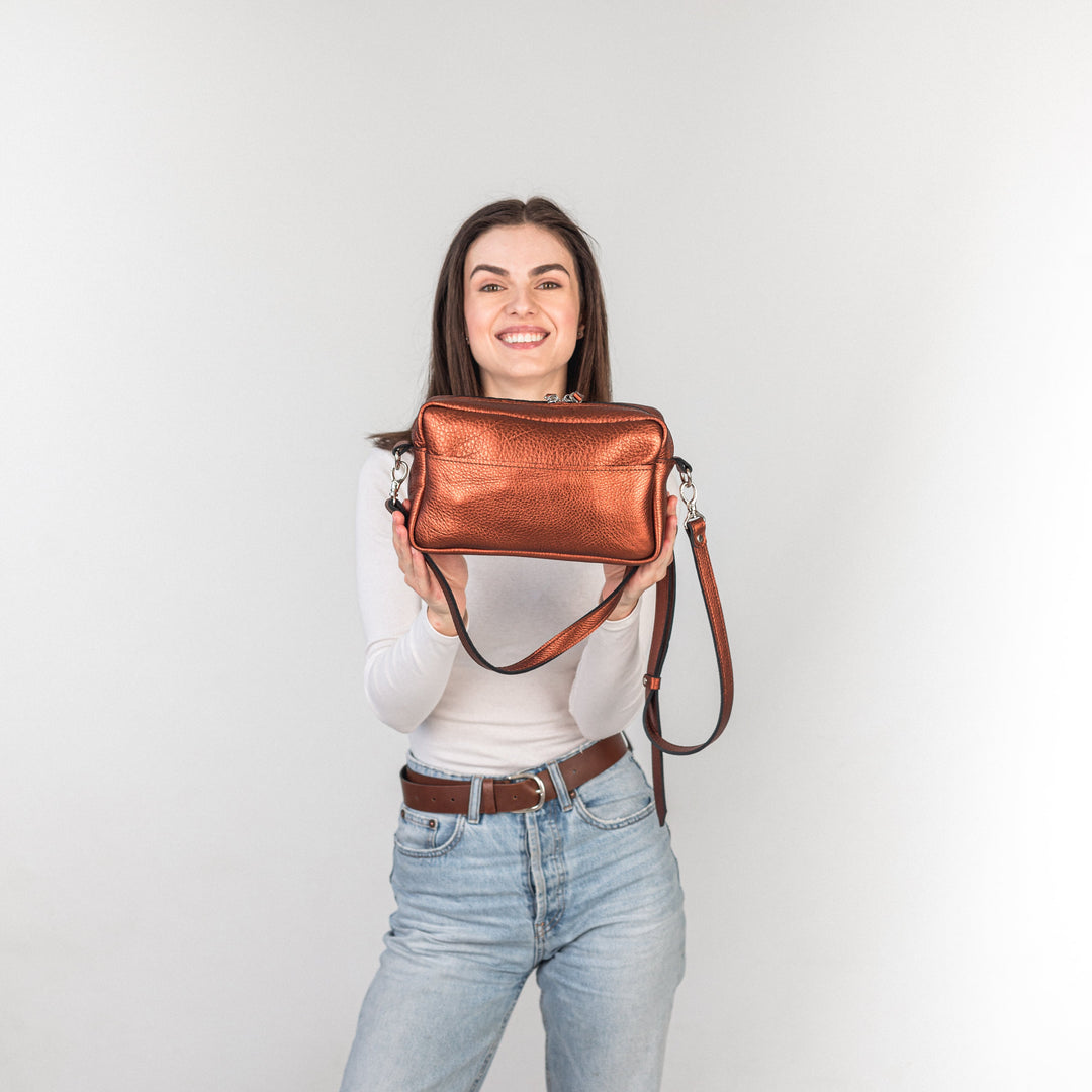TOASTE BAG - Bronze - Leather Purse Backpack