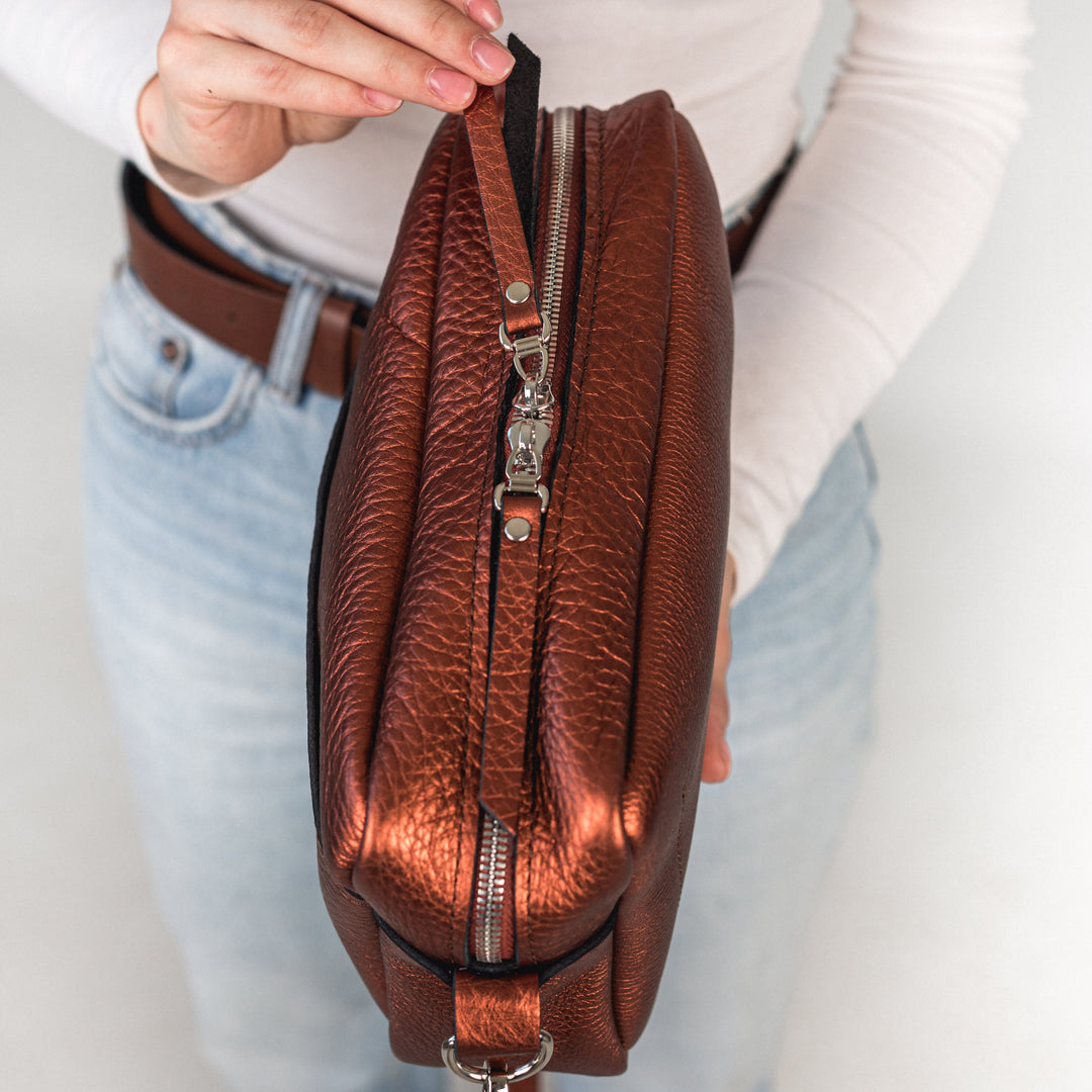 TOASTE BAG - Bronze - Leather Purse Backpack
