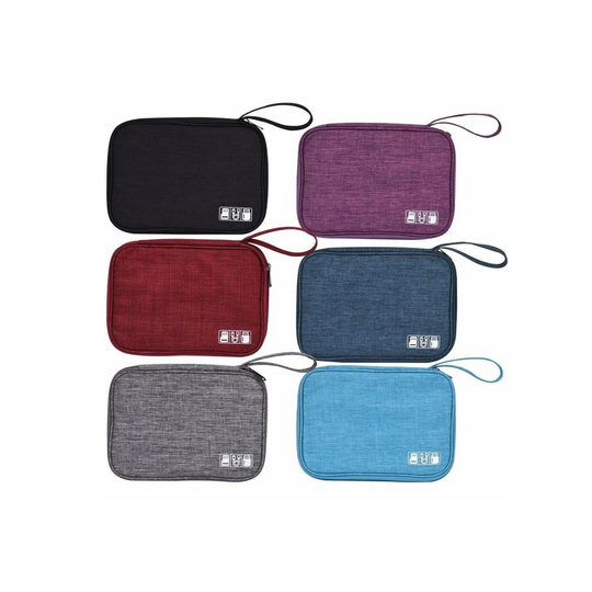 Watch and Bracelet Storage Bag - 8 Slot Organizer with Zippered Pocket - Leather Purse Backpack