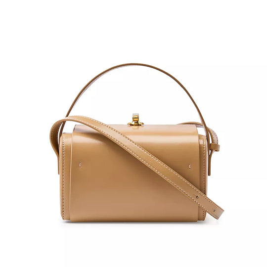 Reviews of leather shoulder bags with special top handles