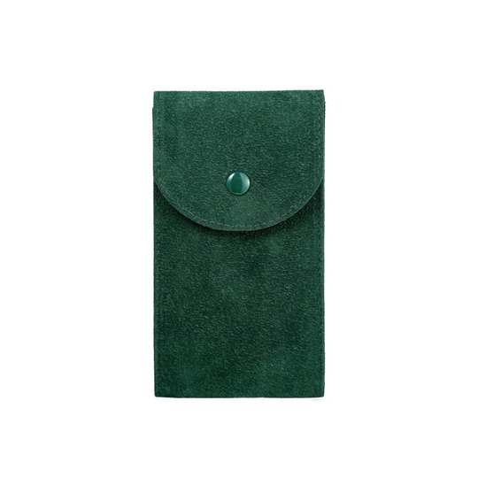 Green Unique Single Slot Fabric Watch Pouch - Leather Purse Backpack
