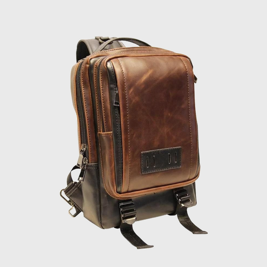Brown single shoulder body chest travel bag 20 liters