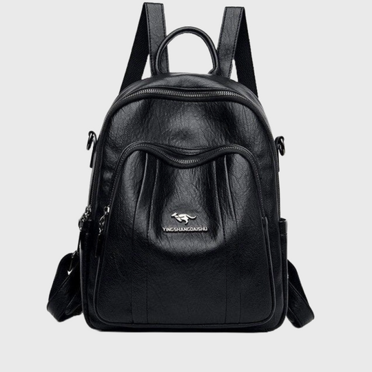 Large capacity luxury designer casual PU leather shoulder bag and backpack
