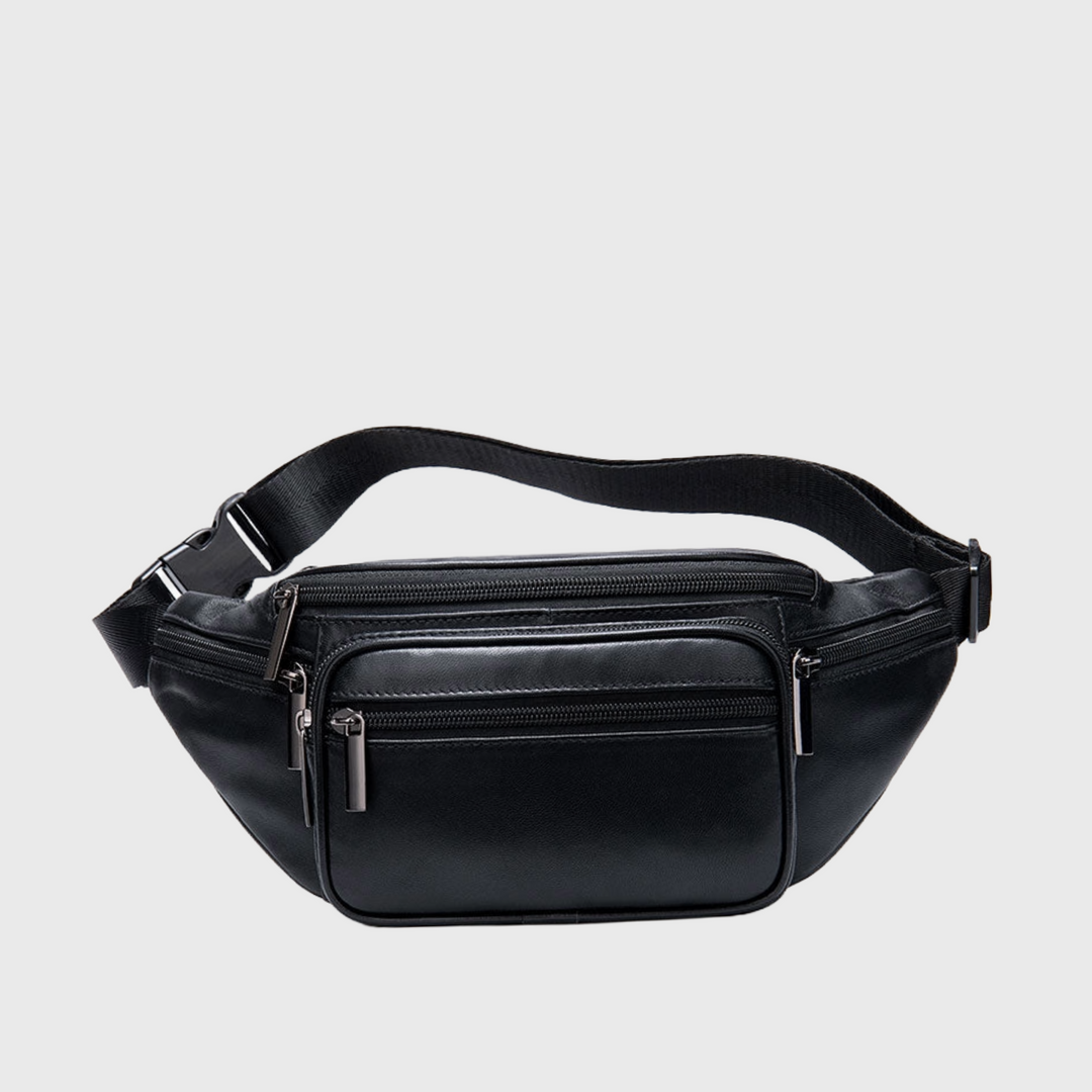 Leather fanny pack waist bag for men & women