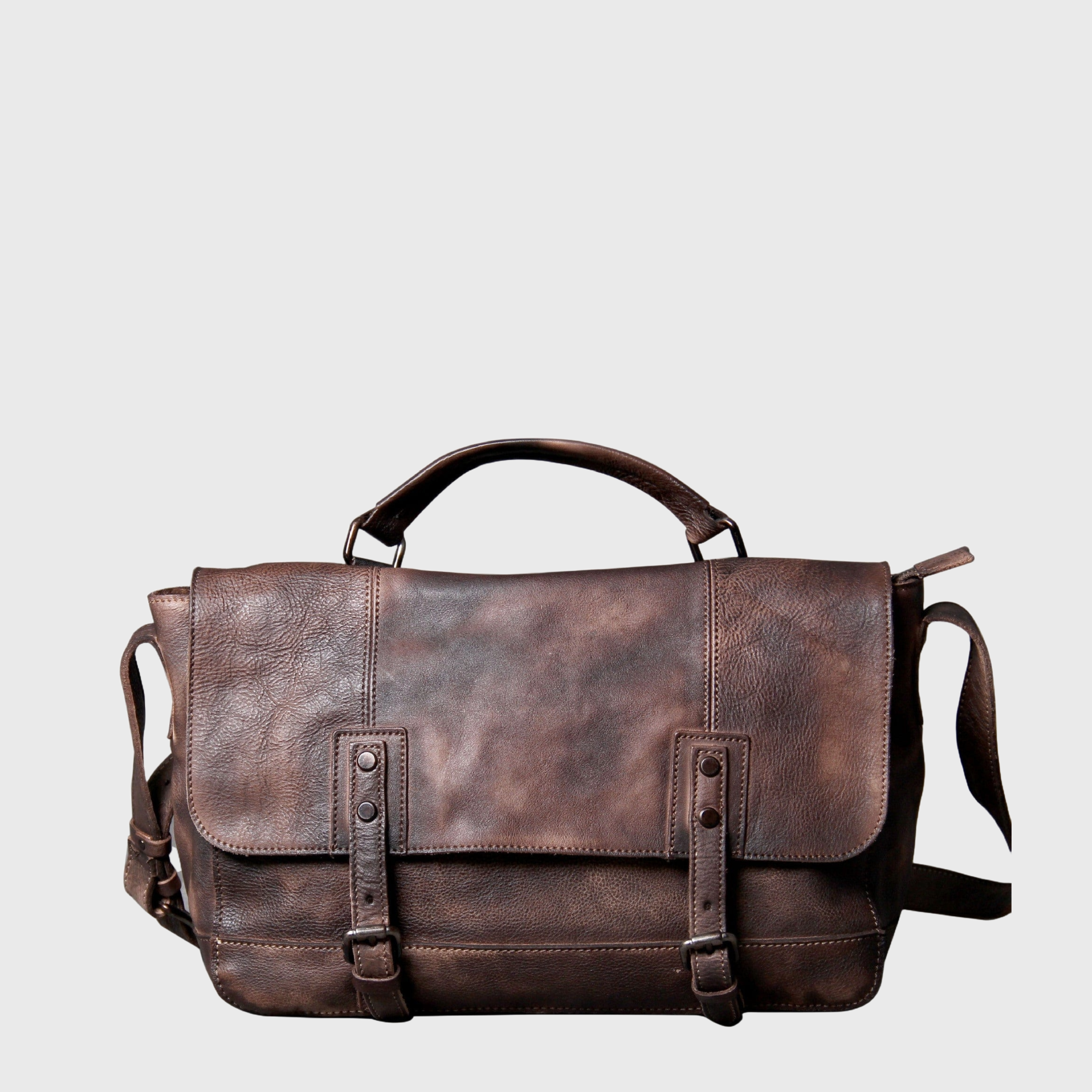 brown leather messenger bag backpack Brown Fashionable Leather Messenger Bag