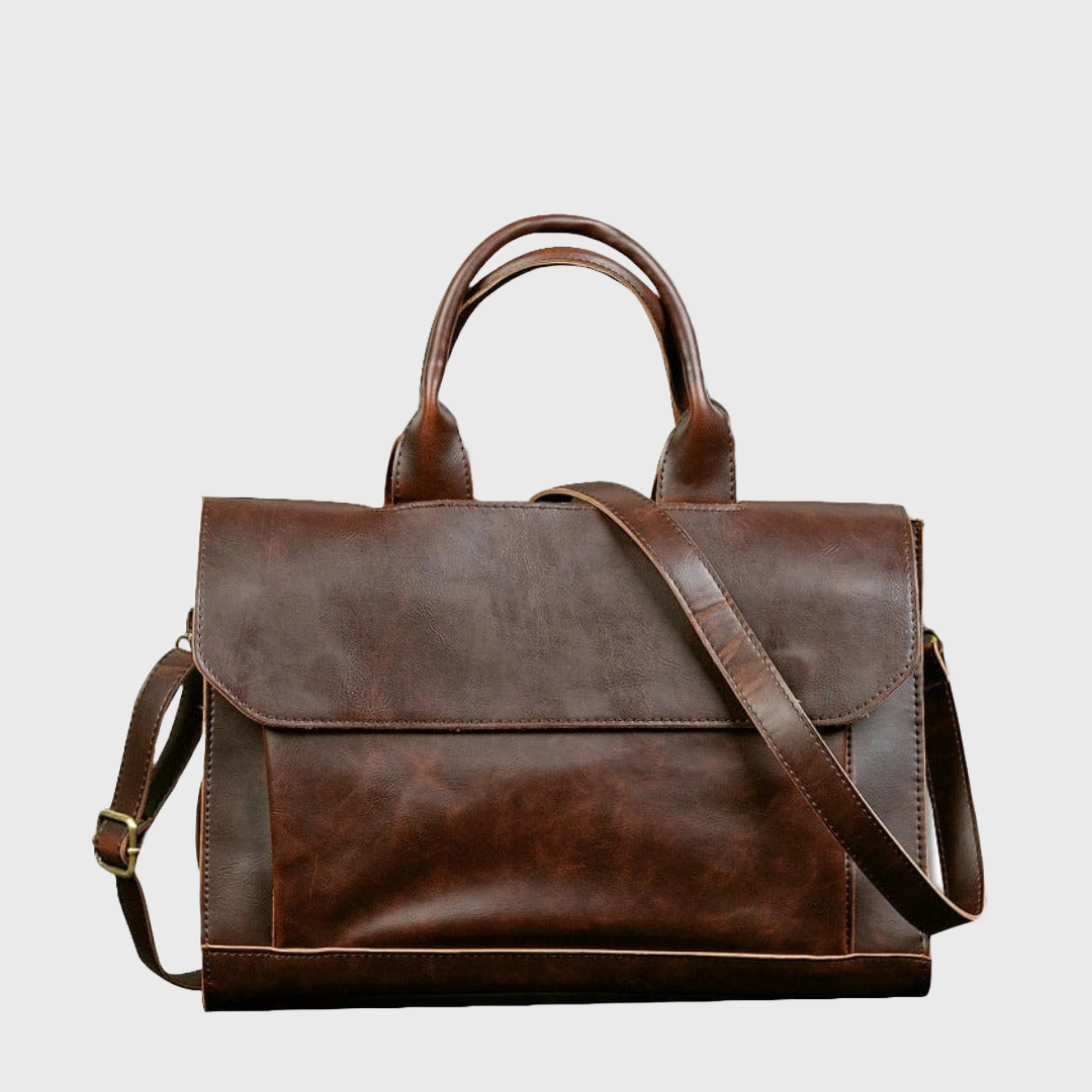 Exclusive vegan leather messenger bag