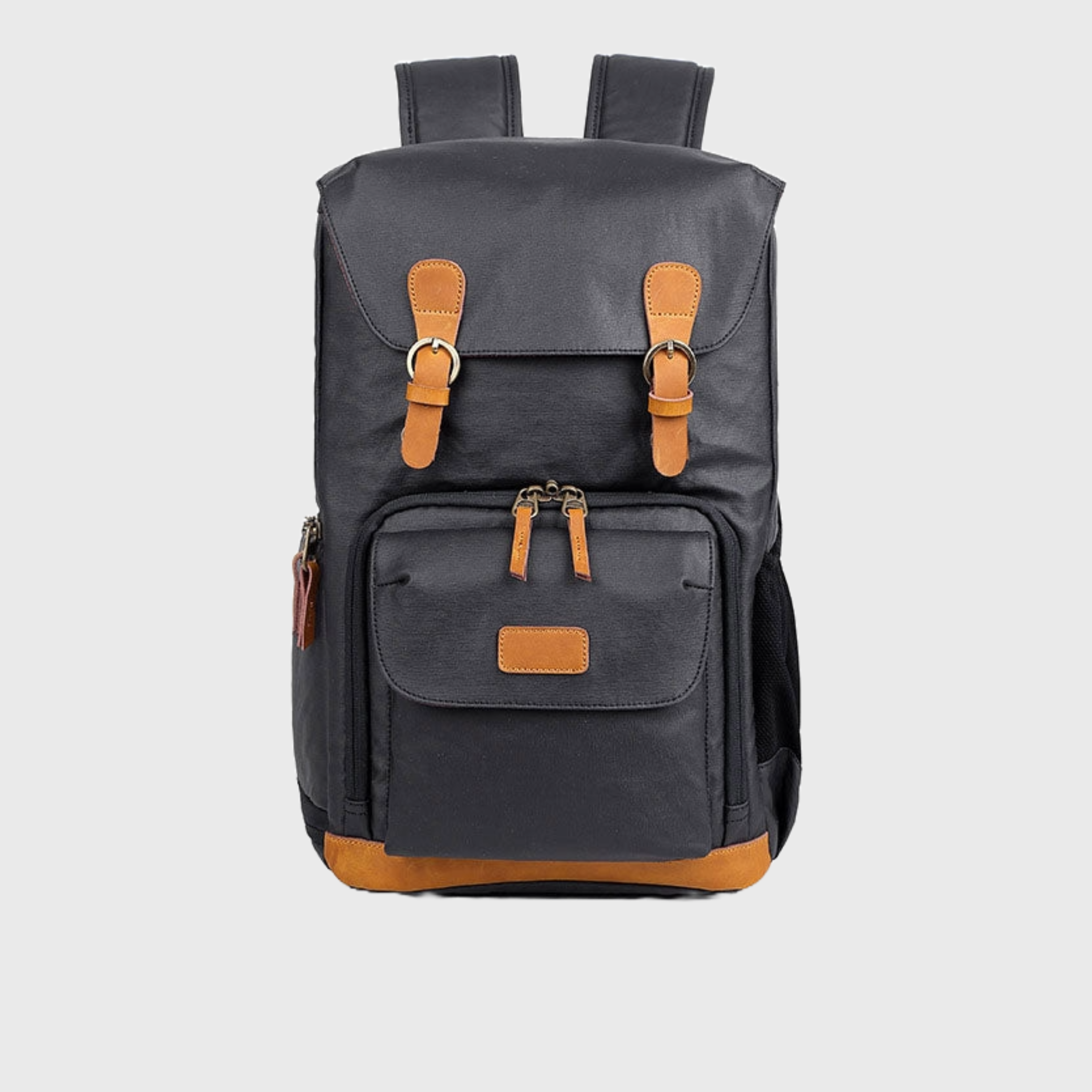 canvas leather camera backpack Photo Bag Size:5