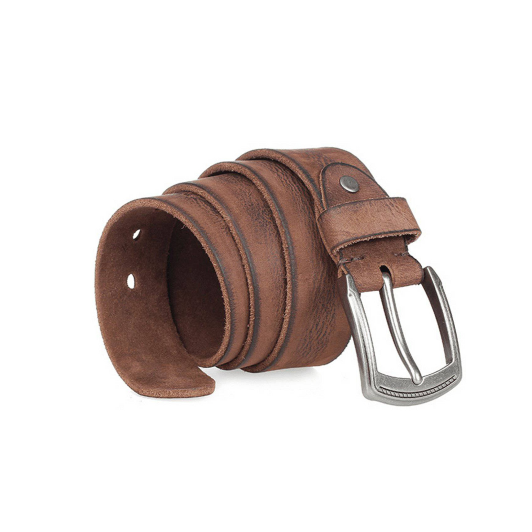Elegant Casual Leather Belt For Men, Irakli Model - Leather Purse Backpack