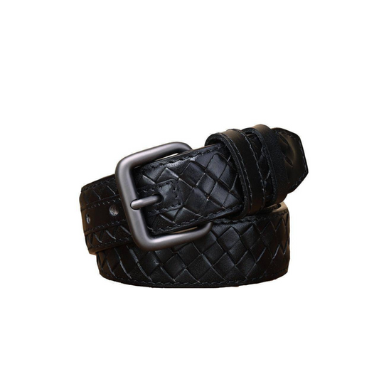 Casual Braided Leather Belt, Anatol Model For Men - Leather Purse Backpack