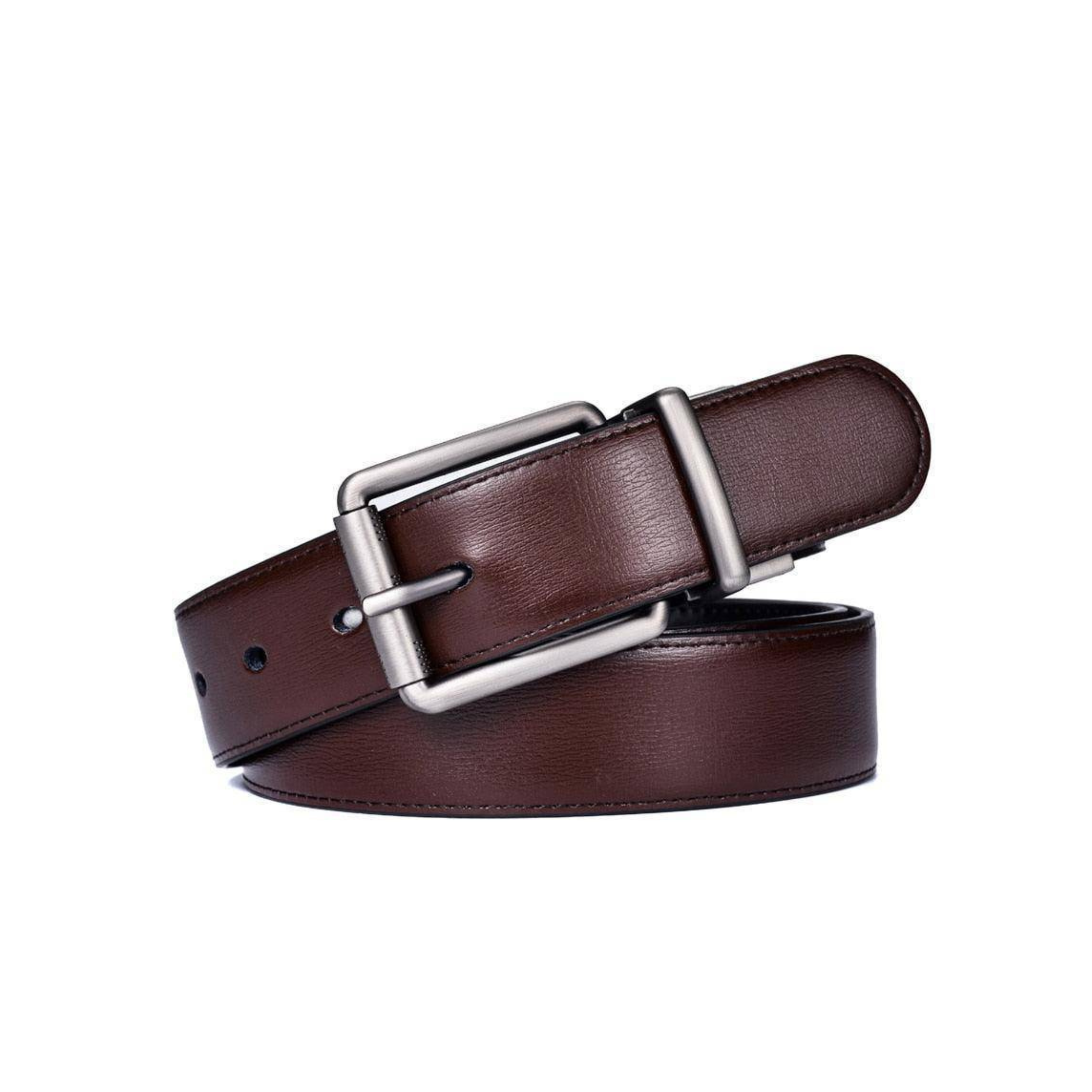 Reversible 2 In 1 Leather Belt For Men, Elegant Model - Leather Purse Backpack