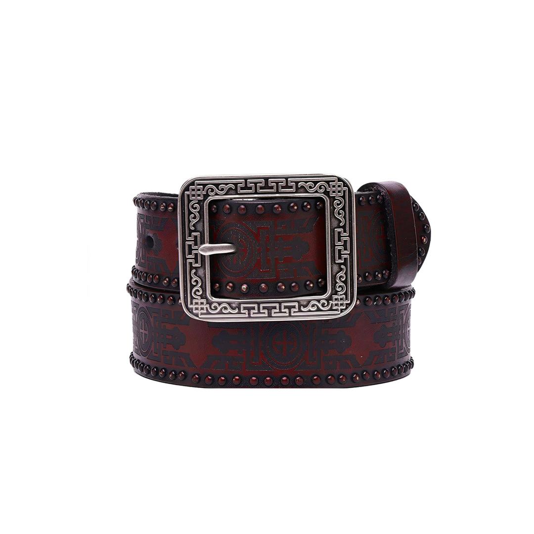 Western Leather Belt, Man or Woman, Daksha Model - Leather Purse Backpack