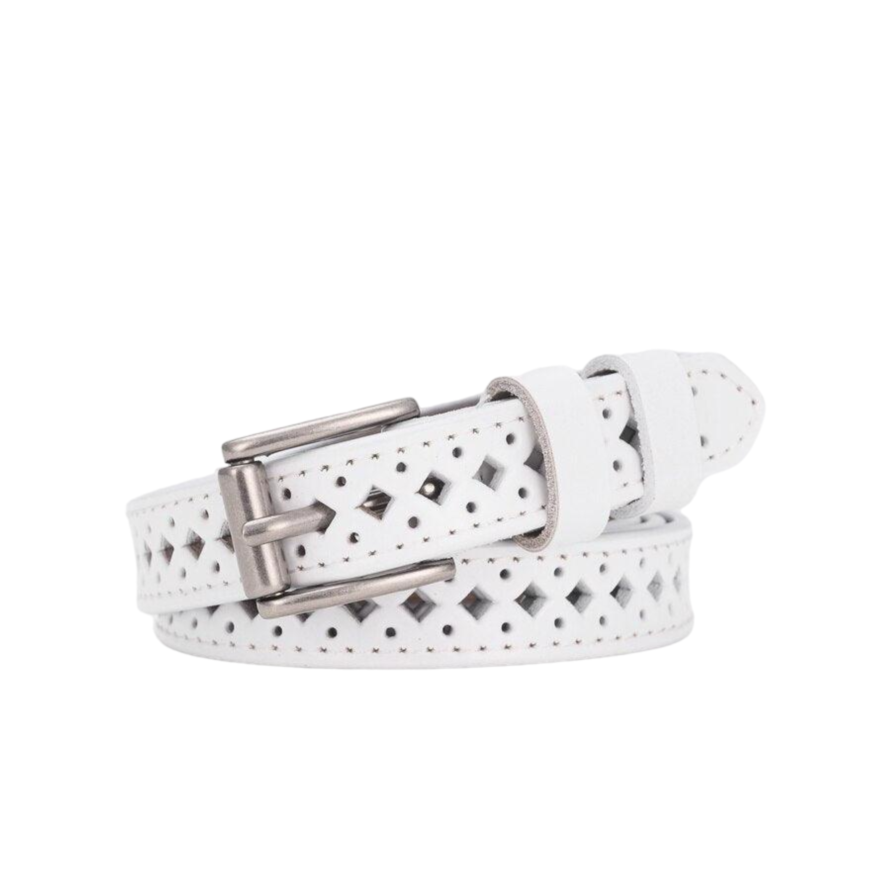 Openwork Leather Belt For Women, Medea Model - Leather Purse Backpack