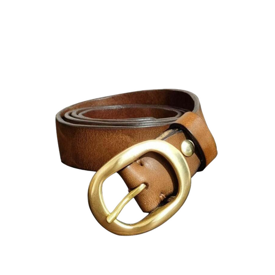 Designer Elastic Leather belt for women, Aulia model - Leather Purse Backpack